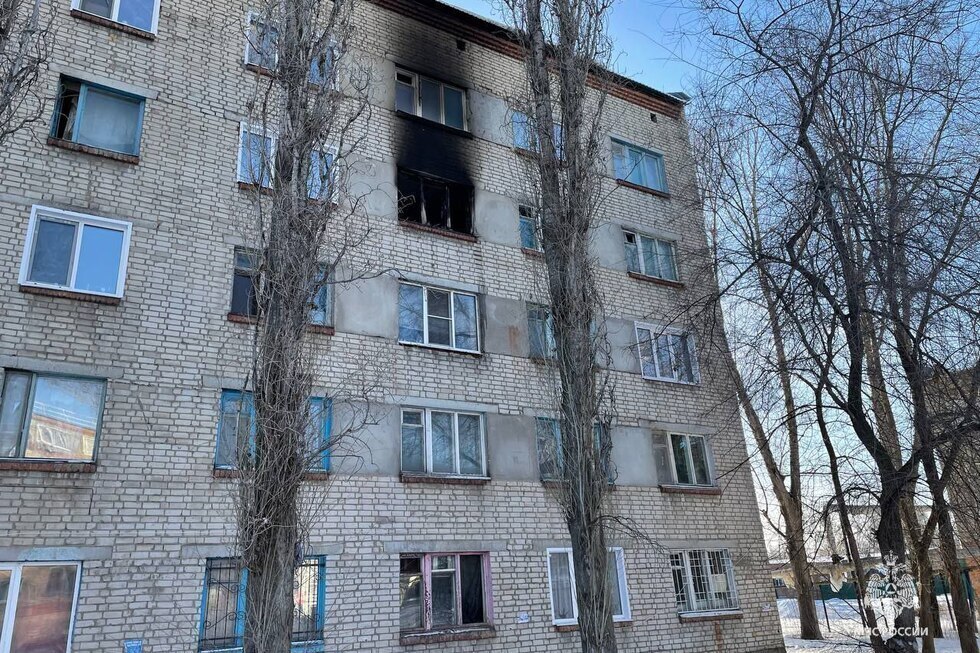 В марксовском общежитии после пожара нашли тело мужчины
