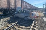 В Саратовской области «Лада Гранта» врезалась в товарный поезд