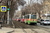 Утром в городе остановилось движение всех трамваев