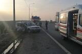 В Гагаринском районе водитель «Ларгуса» протаранил столб на трассе: пострадали семь человек