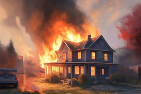 Пьяный мужчина изготовил зажигательную смесь и сжёг соседский дом (ущерб составил почти четыре миллиона рублей)