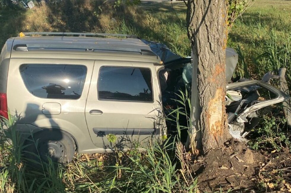 В Балашове девушка за рулем «Лады» протаранила дерево: двое пострадали