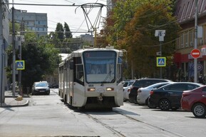 В выходной день остановилось движение всех трамваев