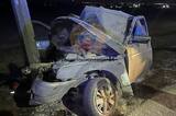 Водитель ВАЗа погиб при столкновении со столбом на трассе у Клещевки