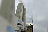 В Саратове горит 25-этажный дом жилого комплекса «Ямайка»: идет эвакуация