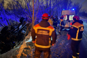 В Заводском районе перевернулся «КамАЗ»: пострадал водитель