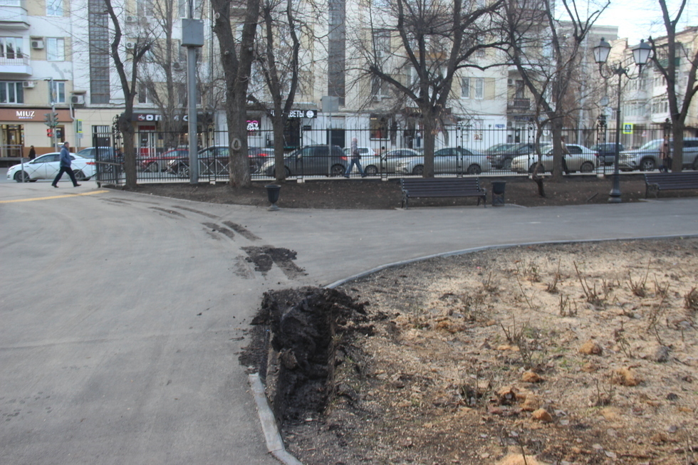 «Только все сделали и уже разруха»: саратовчанка обратила внимание на ветшающие после реконструкции «Липки»