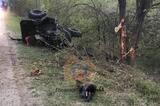 На дачах в Гагаринском районе водитель квадроцикла врезался в дерево и скончался