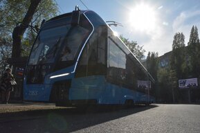 Долгожданное событие. В первый день работы трамваев по обновлённым маршрутам электротранспорт ходит с перебоями