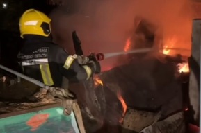 Возле саратовского яхт-клуба случился пожар