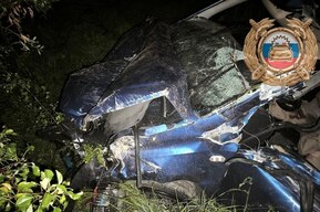 Водитель Volkswagen вылетел с ночной дороги, опрокинул авто и скончался в больницу