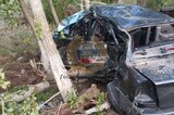 В Багаевке молодой водитель на иномарке врезался в дерево: двое юношей попали в больницу