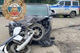Подросток на мотоцикле въехал в иномарку и оказался в больнице