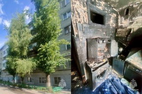 В Заводском районе из-за непотушенной свечи загорелась пятиэтажка: 16 жильцов эвакуировали