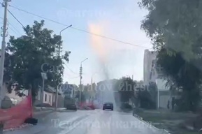 В Саратове забил коммунальный фонтан высотой в несколько этажей
