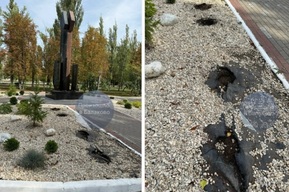 Вандалы разорили памятник павшим героям