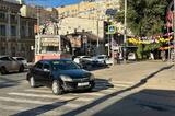 Из-за столкновения трамвая и иномарки в центре города остановился электротранспорт 