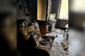 На пожаре в девятиэтажке в Заводском районе погибла пенсионерка