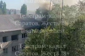 В Заводском районе вновь загорелся расселенный четырехэтажный дом