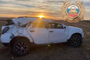 На сельской дороге перевернулась иномарка: есть пострадавший