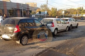 В Заводском районе произошло тройное ДТП