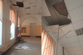 После обрушения потолка в саратовской школе возбуждено уголовное дело по факту халатности
