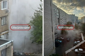 В Энгельсе забил многоэтажный фонтан кипятка и пара