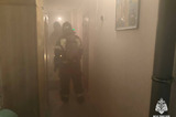 Из-за пожара в девятиэтажном доме на улице Чернышевского эвакуировали жильцов