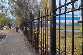 В саратовской школе красивый кованый забор меняют на «клетку для собак» за 700 тысяч рублей
