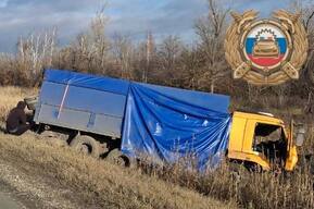 КамАЗ попал в ДТП с «Ладой Грантой»: есть пострадавший