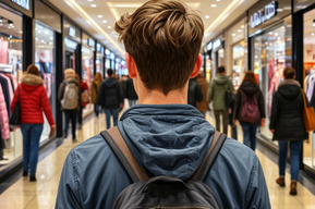 Молодой человек громко ругался в торговом центре и ответил побоями на замечание