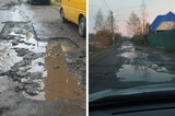 «Растворившийся асфальт, ямы, улица-невидимка»: жители Энгельса соревнуются, у кого возле дома хуже дороги (фото)