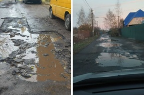 «Растворившийся асфальт, ямы, улица-невидимка: жители Энгельса соревнуются, у кого возле дома хуже дороги (фото)