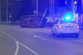 На новой развязке перед мостом Саратов-Энгельса за день произошло два ДТП