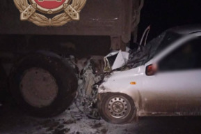 «Калина» въехала в КамАЗ: есть погибшая и пострадавший 