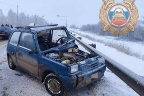 В столкновении «Оки» и «Гранты» пострадал водитель малолитражки