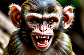 В торговом центре на девушку набросилась обезьяна: пострадавшая госпитализирована