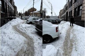 Горожанка рассказала о заваленной снегом «дороге жизни» к фонду «Защитники отечества»