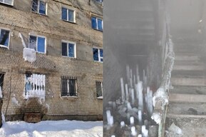 В подъезде аварийной пятиэтажки в Заводском районе выросли сталагмиты