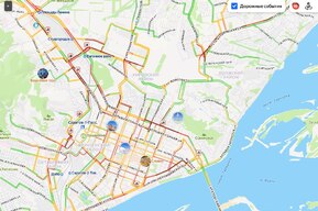 Саратов после ночного снегопада встал в 10-балльных пробках