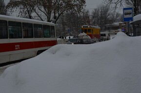 С утра в областном центре наблюдаются проблемы в работе трамваев