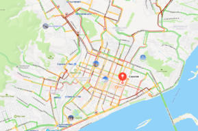 После прошедшего ночью снегопада Саратов сковали 10-балльные пробки 