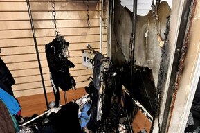 В Заводском районе произошёл пожар в торговом павильоне 