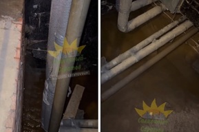 «Льётся без перерыва»: жители десятиэтажки в Кировском районе пожаловались на нескончаемый кошмар в подвале