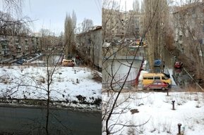 Без отопления, но затоплены: жители Энгельса не могут выйти из дома без резиновых сапог 