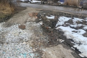 В Саратове дети вынуждены ходить в школу по ужасной дороге (фото)