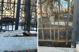 Миллионы проржавели и осыпаются: через год после капитального ремонта, новая ограда Детского парка взгрустнула