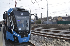 В Саратове провели пробный пуск трамвая № 3 по укороченному обновлённому маршруту (фото)