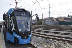 В Саратове провели пробный пуск трамвая № 3 по укороченному обновлённому маршруту (фото)