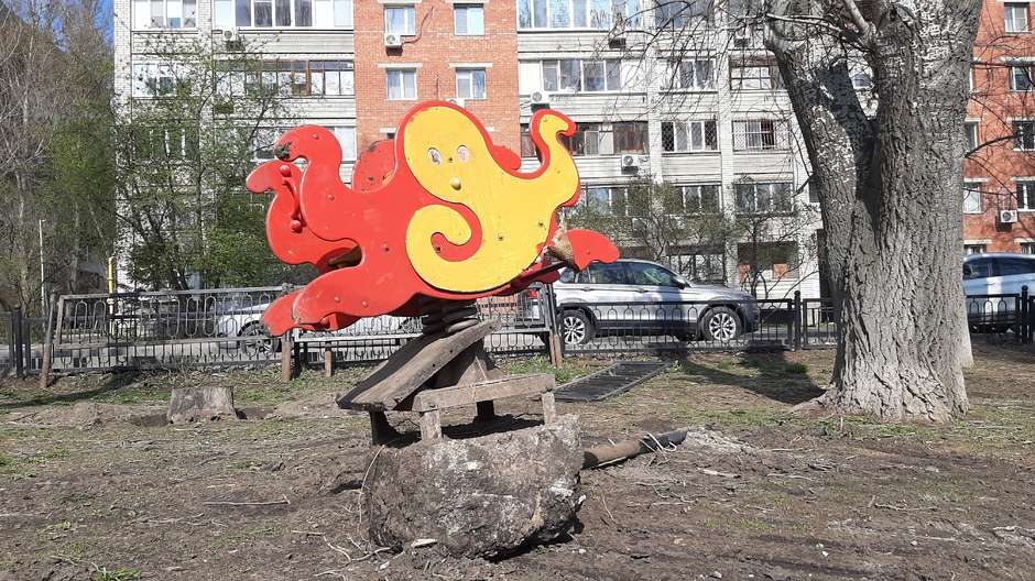 «Для кого-то это — образец порядка и чистоты»: мэрия Саратова оставила для детей, проживающих в районе Горпарка, только нечто похожее на бомжатник